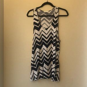 Navy and white tank